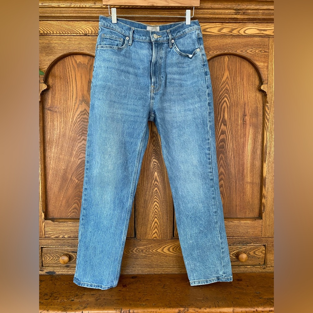Everlane 29 8 original cheeky jean medium wash blue denim high waist straight